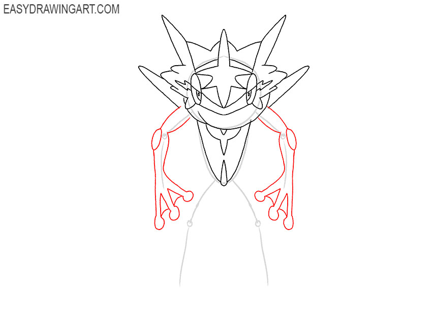 Ash Greninja drawing guide