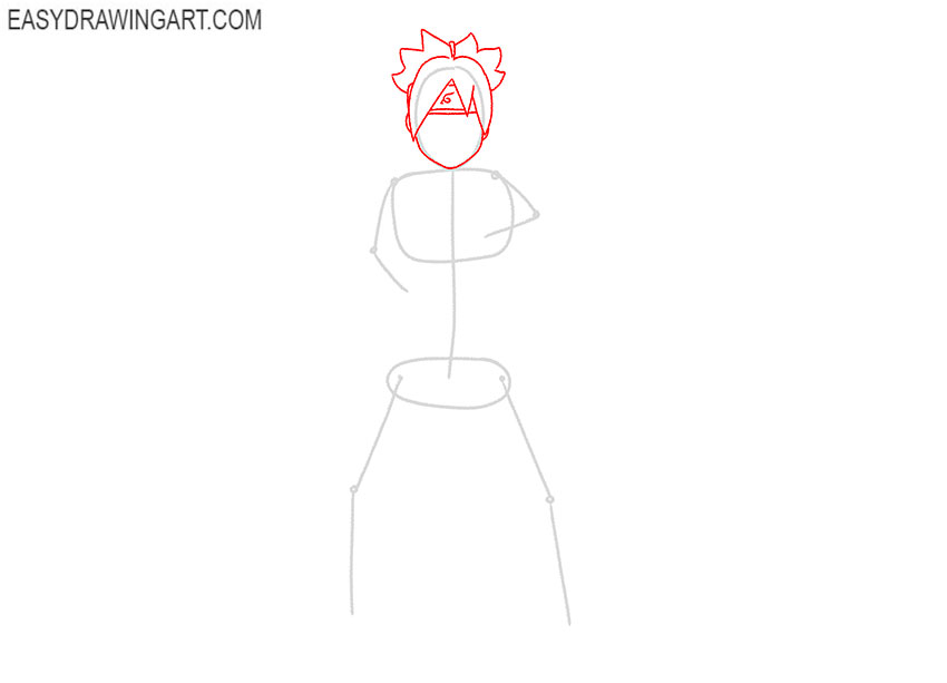 how to draw boruto for beginners