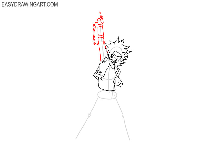 Denki Kaminari drawing tutorial