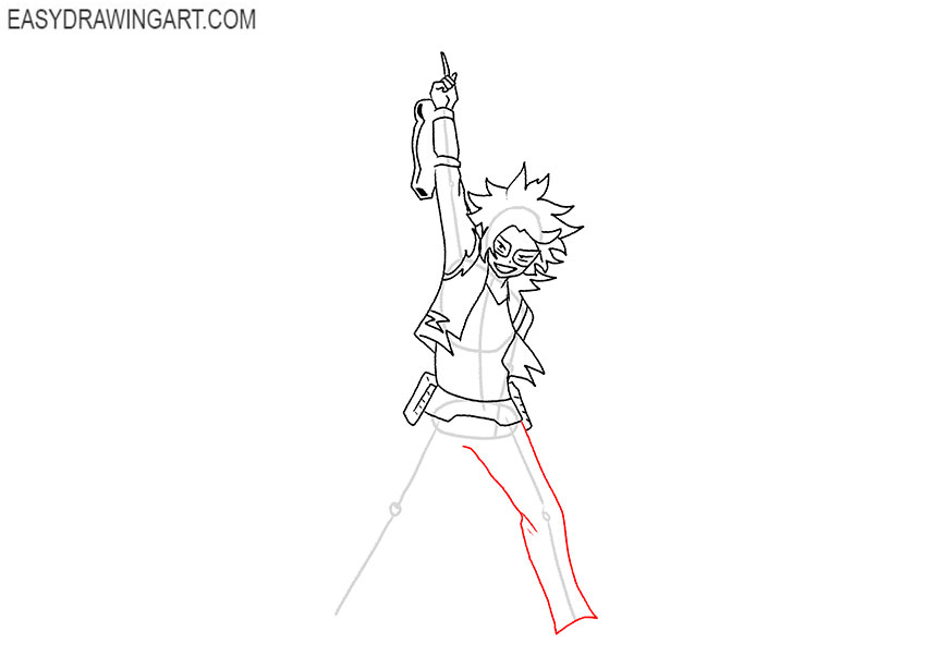 simple Denki Kaminari drawing