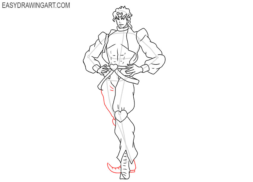 Dio drawing step by step