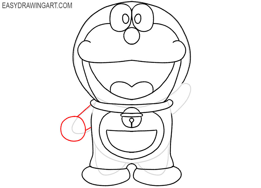 how to draw doraemon characters easy
