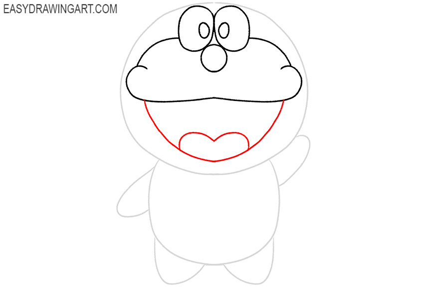 how to draw doraemon easily