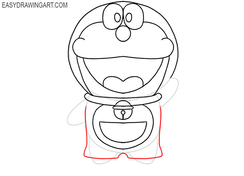 how to draw cute doraemon