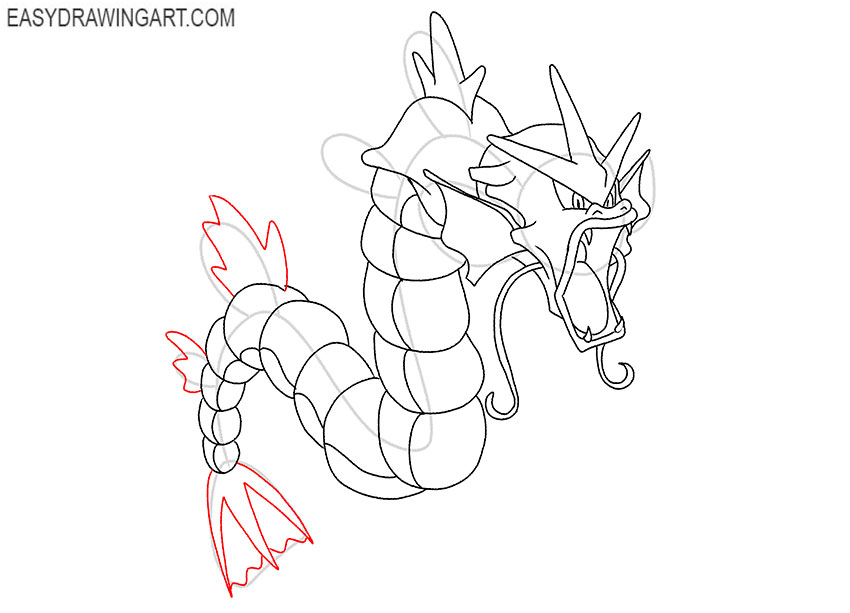 gyarados drawing tutorial