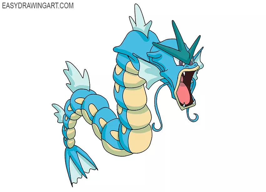  realistic gyarados drawing