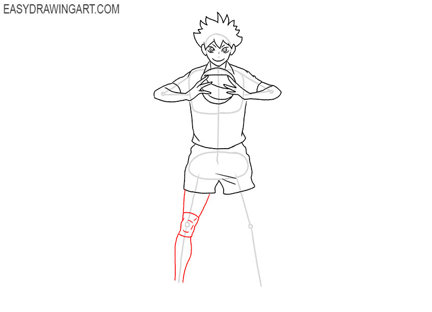 hinata shoyo drawing step by step