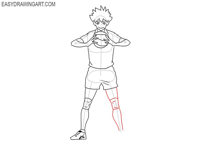 hinata shoyo drawing very easy