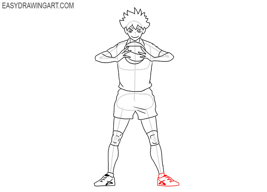 hinata shoyo drawing simple