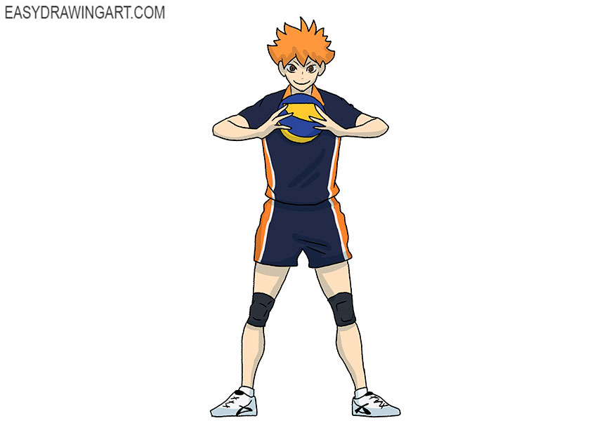 hinata shoyo drawing for beginners very easy