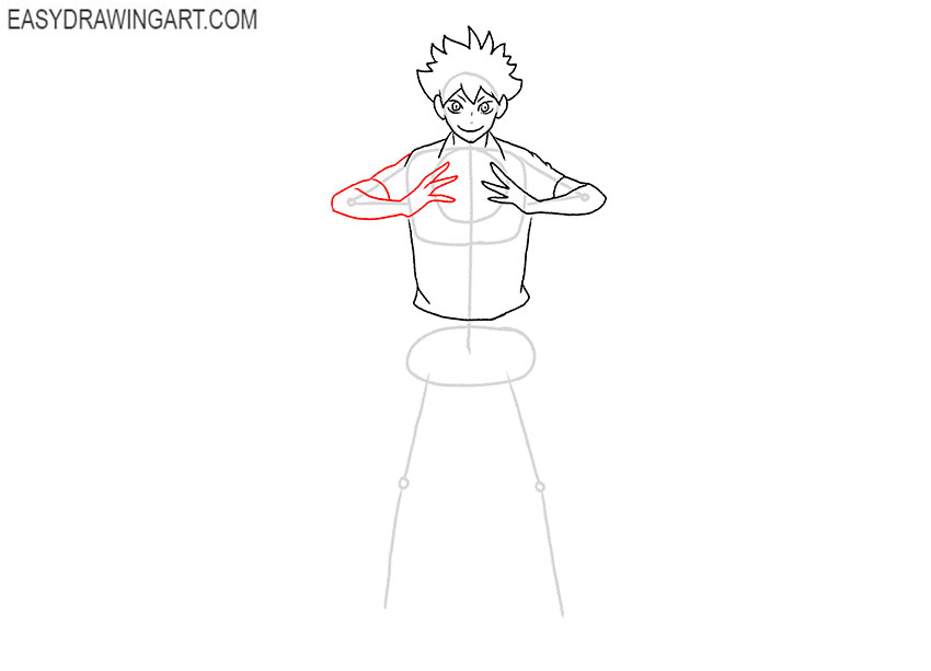 simple hinata shoyo drawing