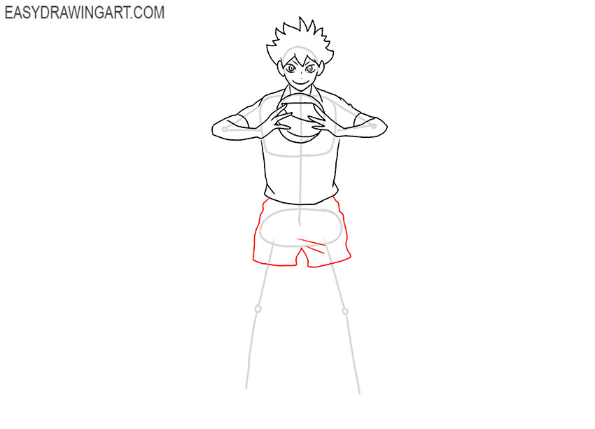 realistic hinata shoyo drawing