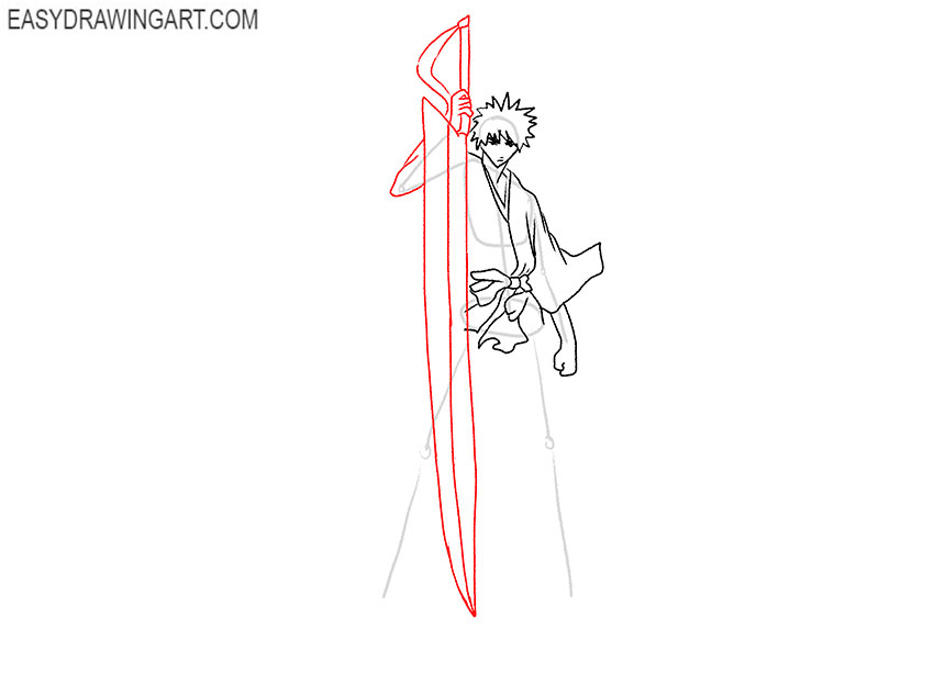 how to draw ichigo from bleach