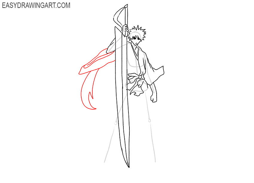 how to draw ichigo full body