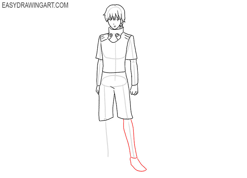 simple kaneki drawing