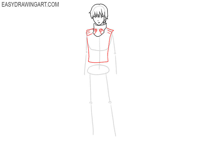 how to draw kaneki full body