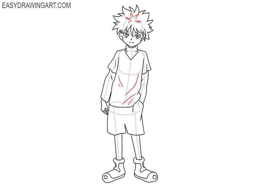 easy Killua drawing