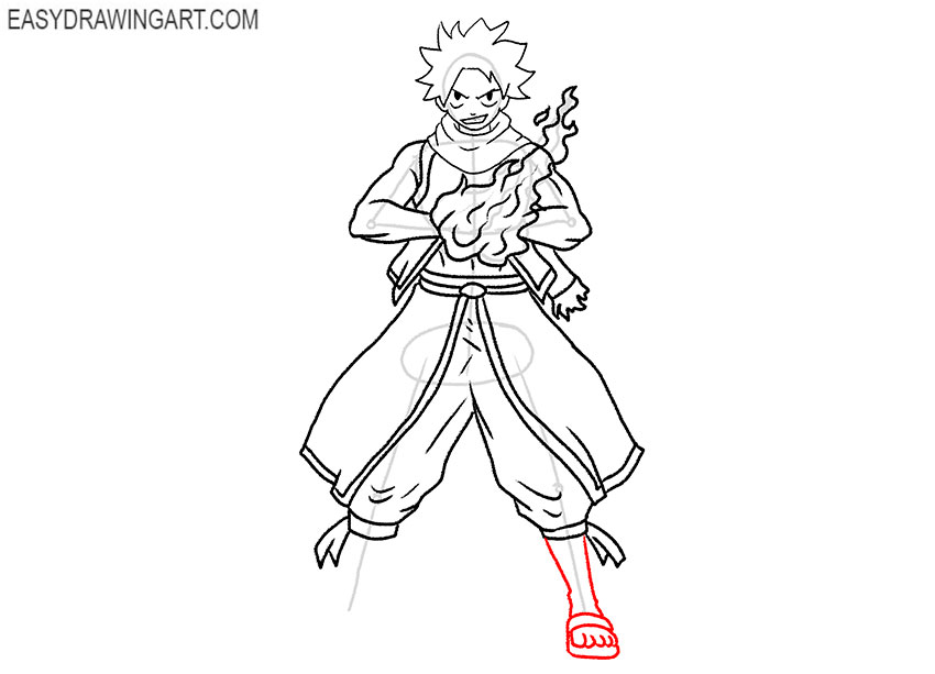 natsu easy drawing
