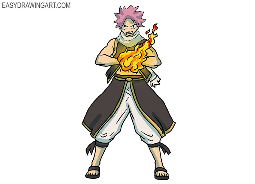  step by step natsu drawing