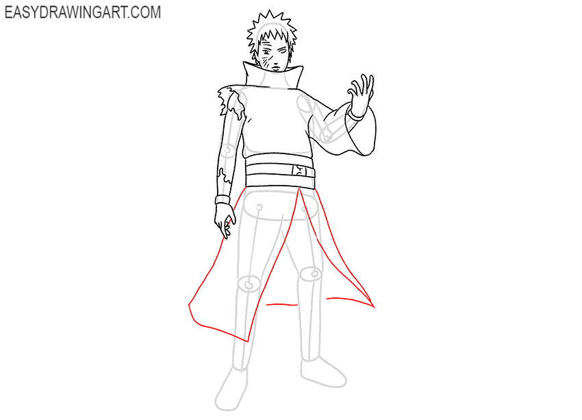 cartoon obito drawing