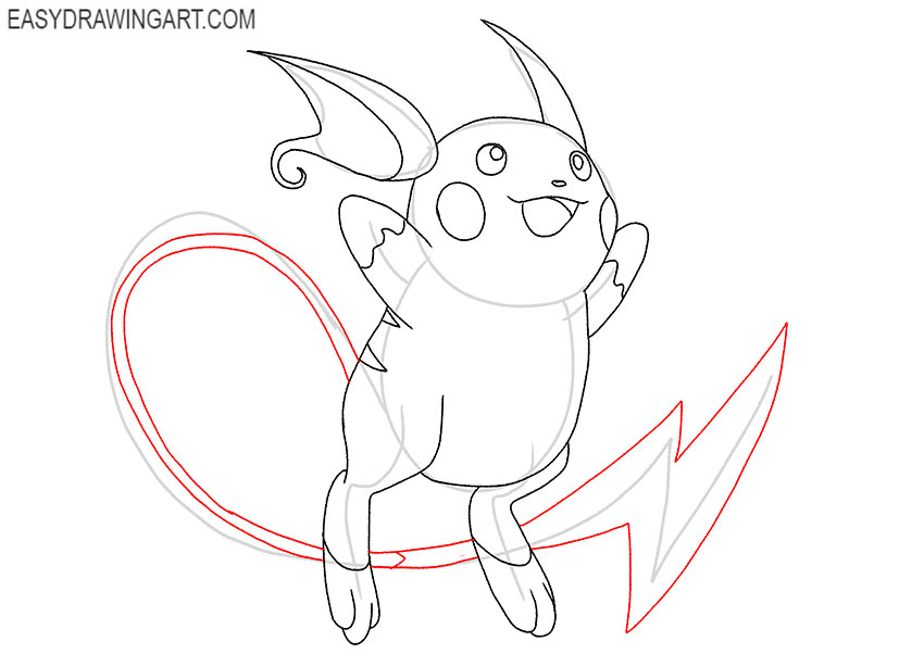 raichu drawing guide