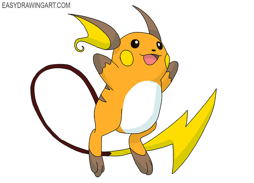  cartoon raichu drawing