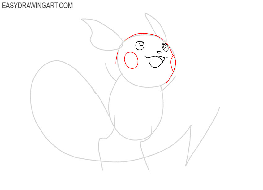 how to draw raichu from pokemon