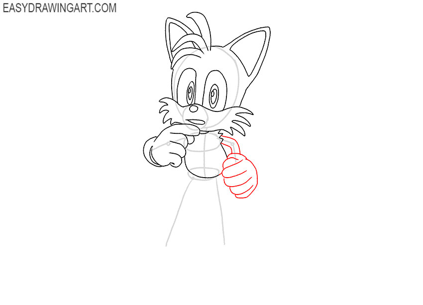 tails drawing tutorial