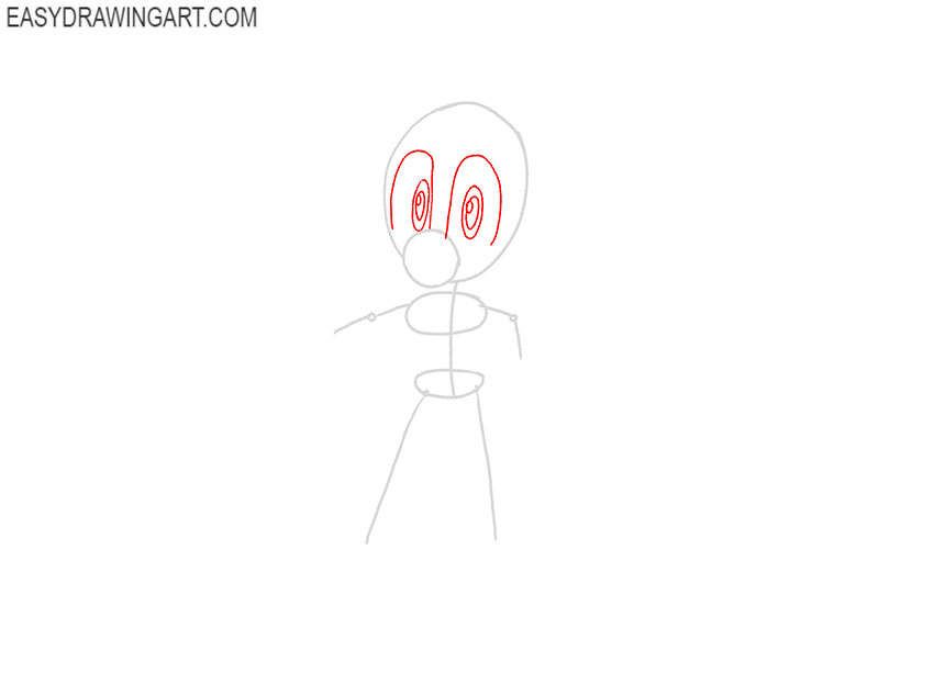 how to draw tails step by step