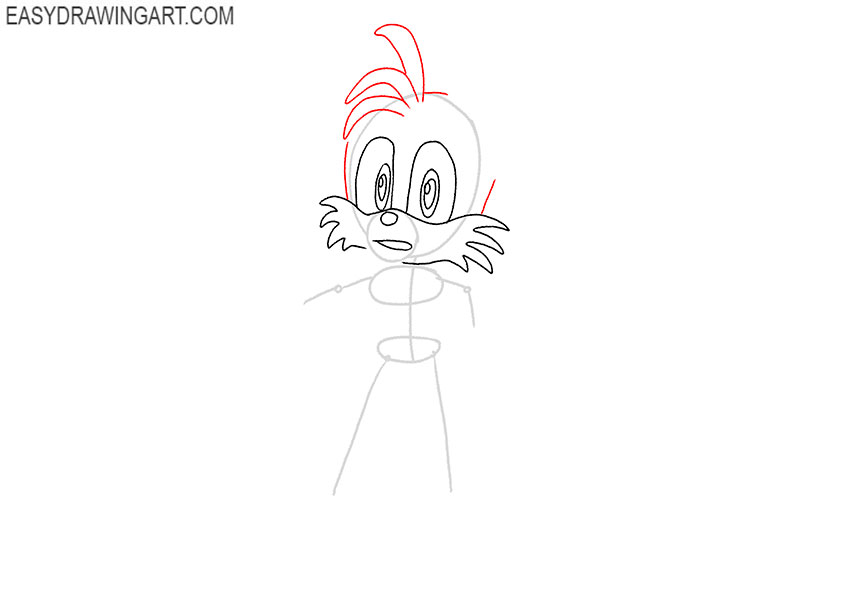 how to draw tails full body