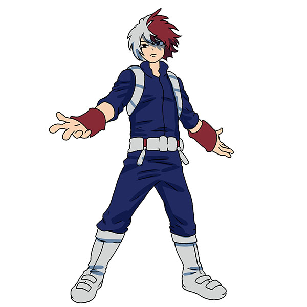 How to Draw Todoroki - Easy Drawing Art
