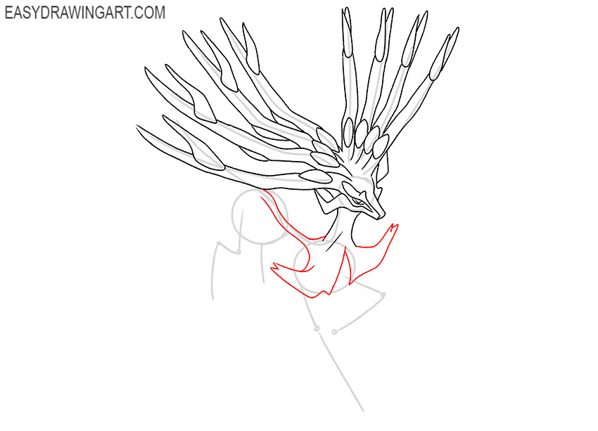 cartoon xerneas drawing