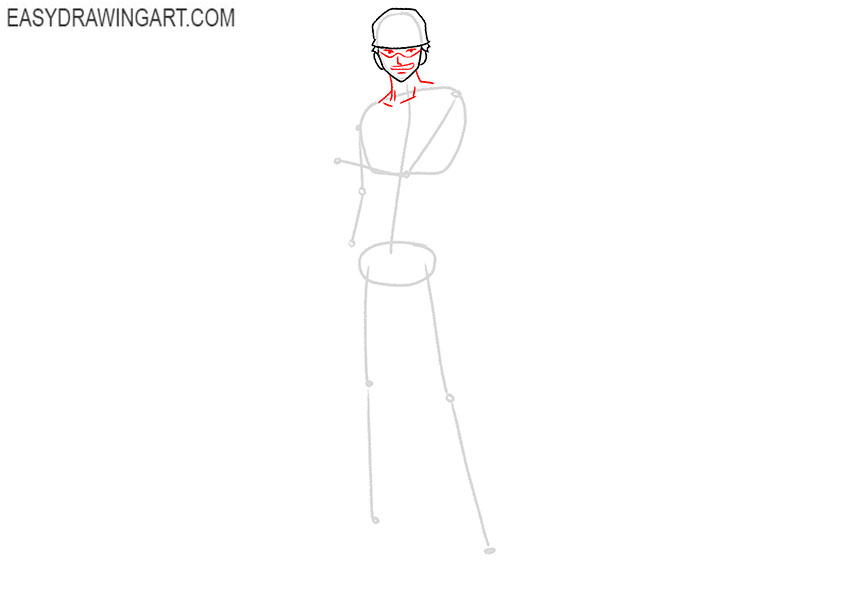 how to draw zoro from one piece easy