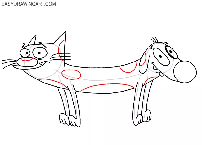 CatDog drawing guide