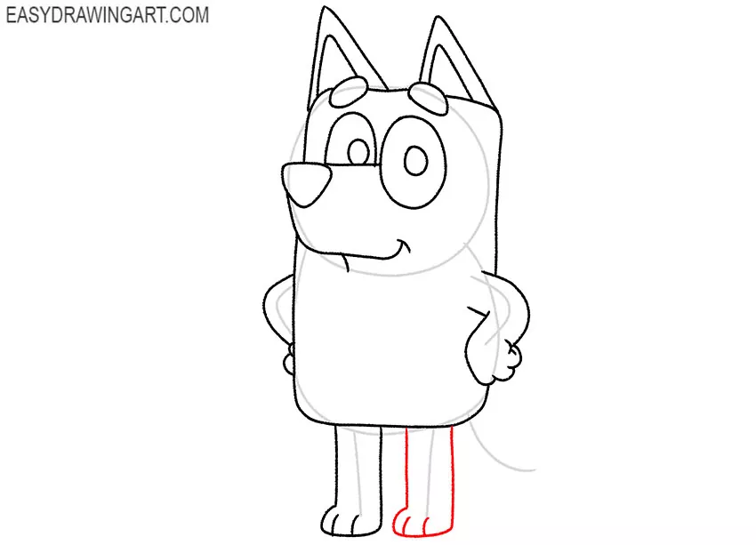 bluey drawing tutorial