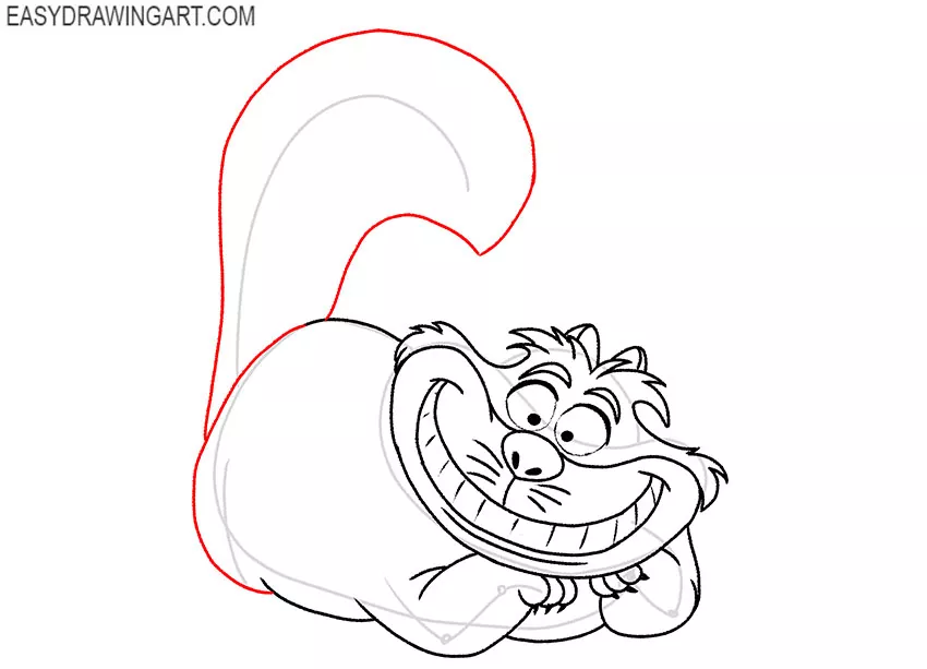 cheshire cat drawing guide