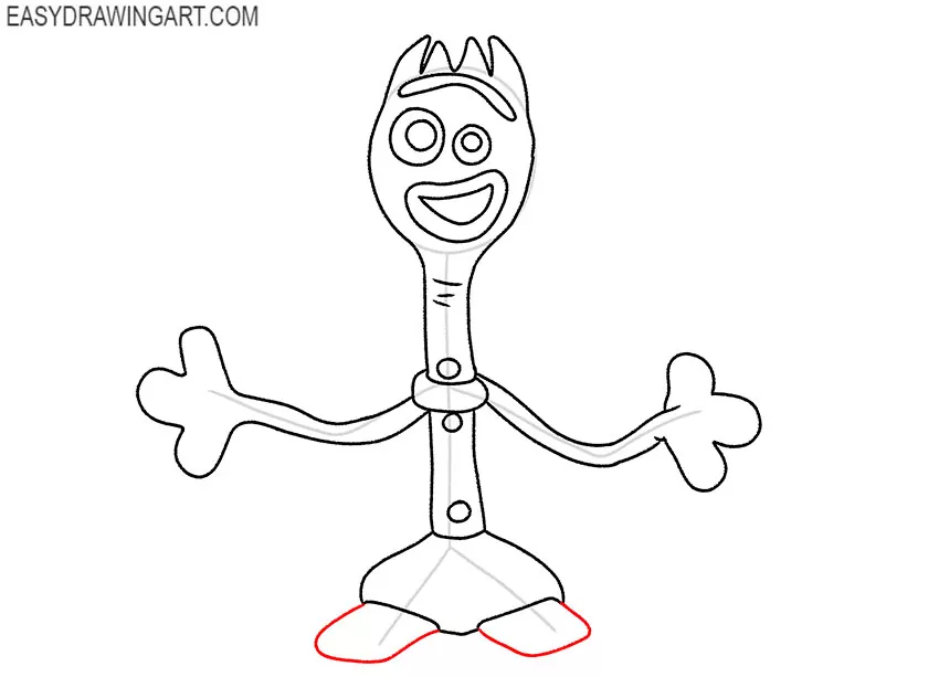 draw forky easy