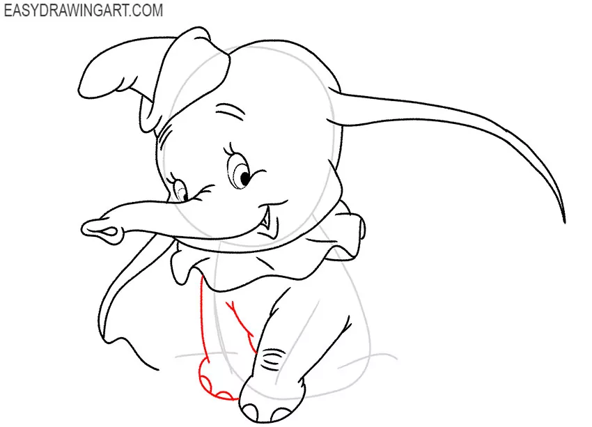dumbo drawing step by step