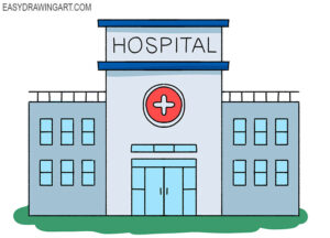 How to Draw a Hospital - Easy Drawing Art