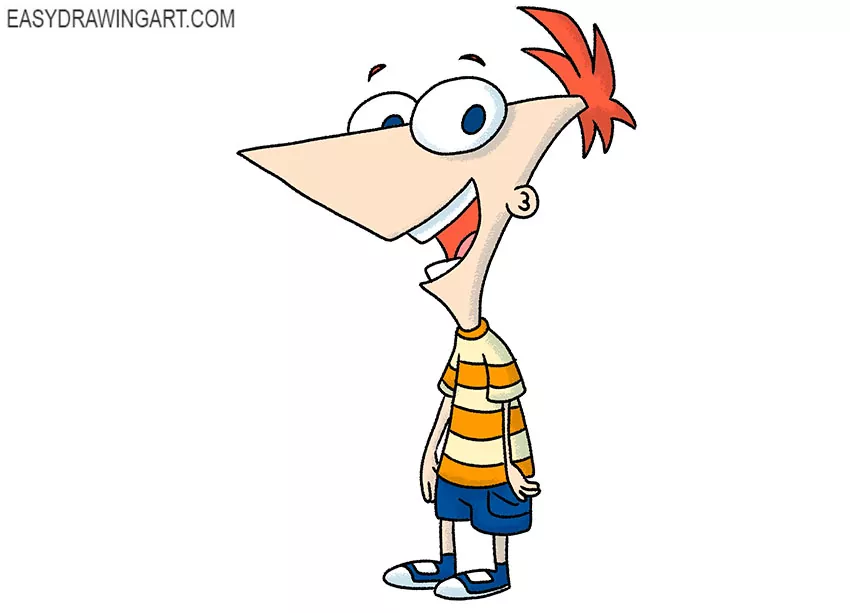 How to Draw Phineas Easy Drawing Art