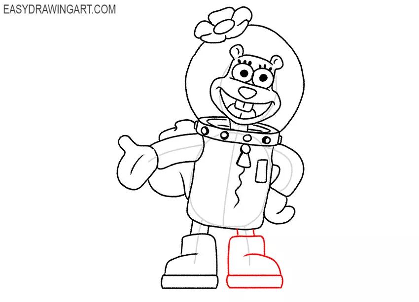 sandy cheeks spongebob drawing