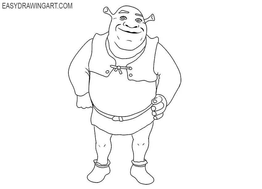 How to Draw Shrek - Easy Drawing Art