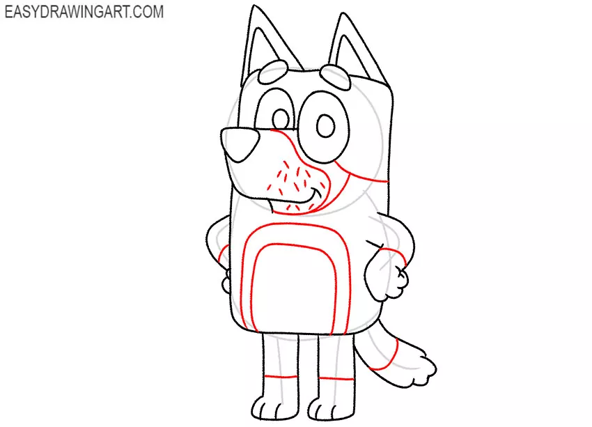 bluey drawing cute