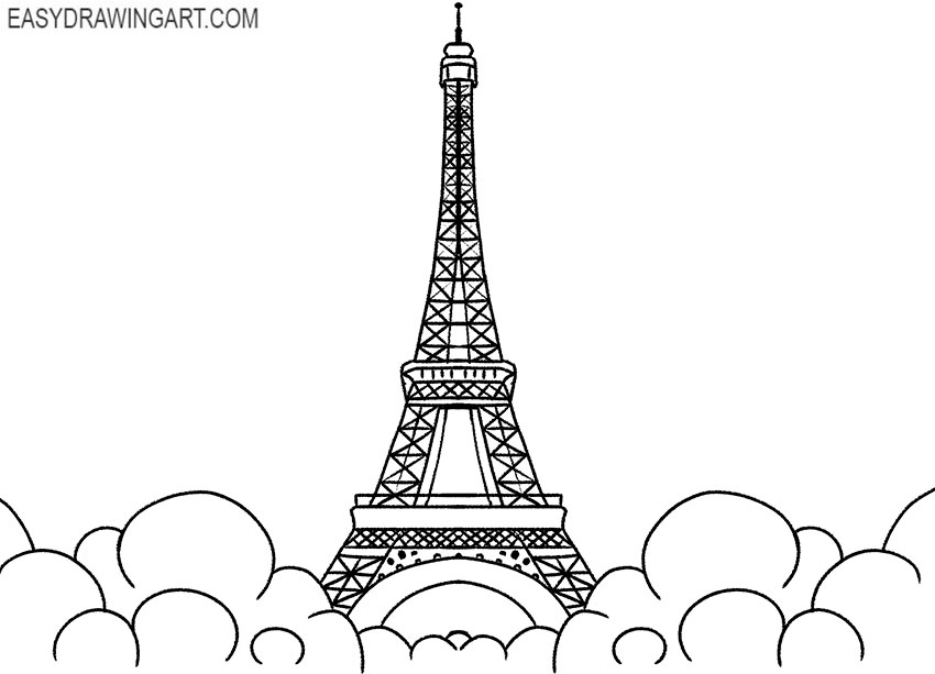 eiffel tower drawing lesson