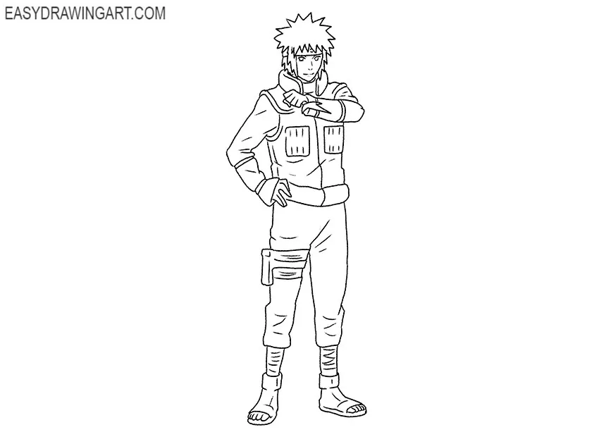 minato drawing outline