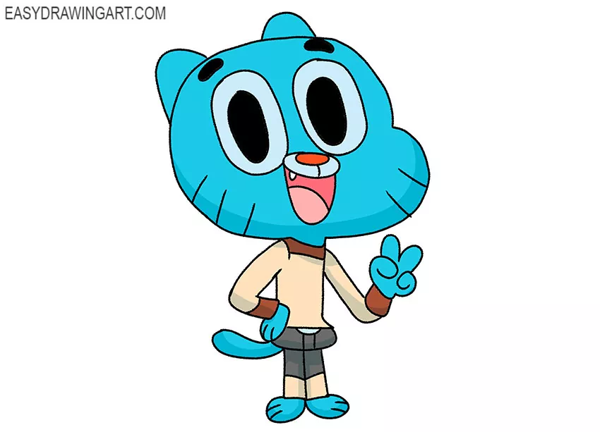 gumball drawing easy