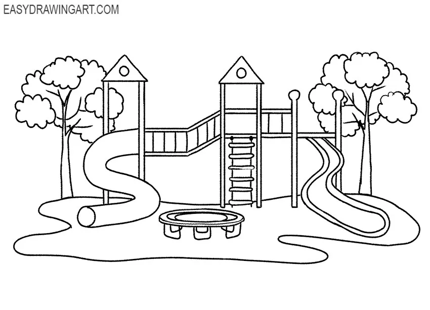 playground drawing lesson
