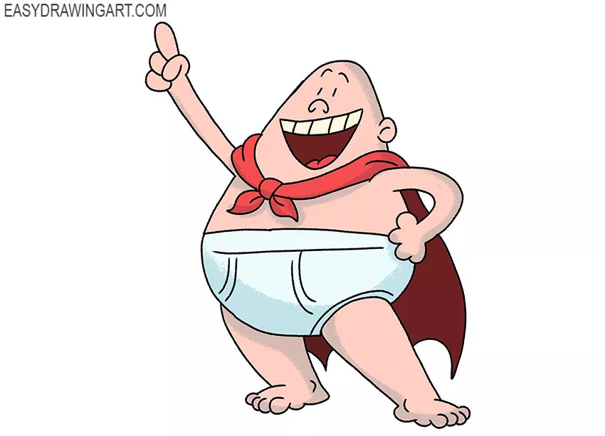 How to Draw Captain Underpants - Easy Drawing Art