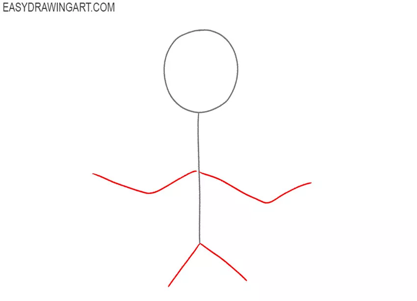how to draw forky step by step