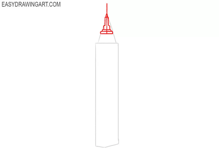 how to draw the empire state building easy